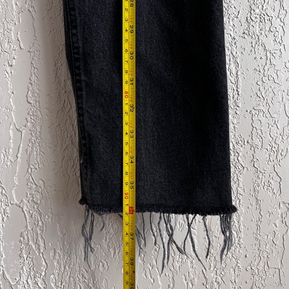 Zara High Waist Straight Leg Cropped Jeans Sz 2 - Picture 7 of 9